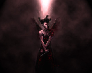 Woman sword dark room smoke - ben templesmith free wallpaper for desktop