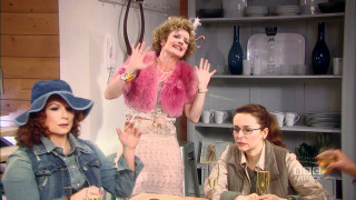 Three women sitting table drinks - arabella rankin free wallpaper