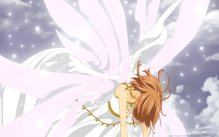 Woman white dress wings sky - kyoto animation free wallpaper for desktop