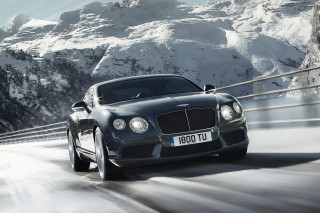 Black car driving road mountain 3 - a black car free wallpaper