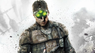 Man green glowing eye futuristic - cyborg free wallpaper
