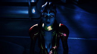 Eve ryder blue light dark - mass effect free wallpaper