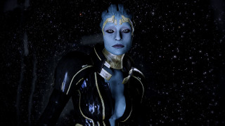 Woman space suit dark stars - mass effect free wallpaper