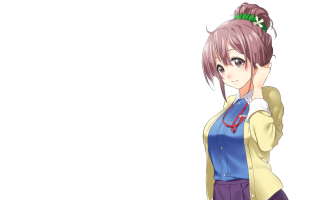 Girl ponytail blue shirt hand - a blue shirt free wallpaper