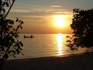 Boat water sunset person tree - anna maria barbara abesch free wallpaper