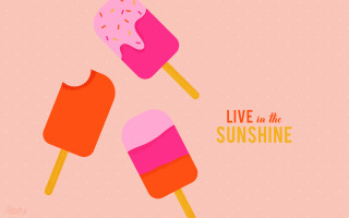 Popsicles sprinkles pink background quote - sprinkle free wallpaper