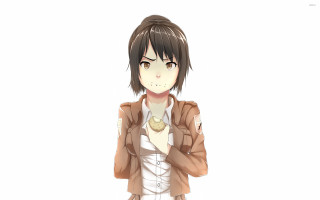 Person jacket necklace white shirt - their neck free wallpaper