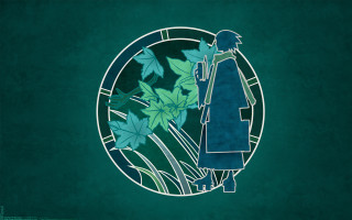 Woman blue dress circle green - eyvind earle free wallpaper