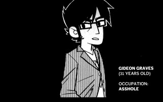 Cartoon character with glasses and 3 - glass and a suit free wallpaper