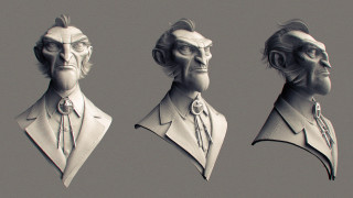 Man head shoulders angles set - character design free wallpaper for desktop