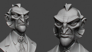 Old man busts suits mustache - zbrush free wallpaper