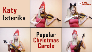 Woman red hat violin singing - bela čikoš sesija free wallpaper