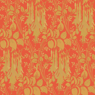 Red yellow floral leaves autumn - a yellow background free wallpaper for tablet
