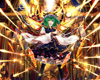 Woman black dress white dress - global illumination free wallpaper