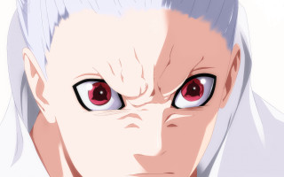 Man white hair red eyes - white hair free wallpaper