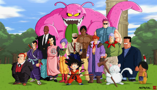 Group pink monster giant head - manga and anime 1 9 9 9 free wallpaper