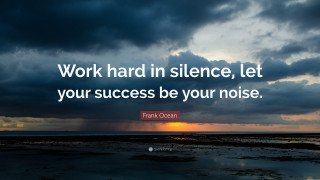 Inspirational work hard silence success - benjamin franklin free wallpaper
