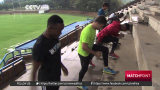 Men soccer field goal sky - bruce onobrakpeya free wallpaper