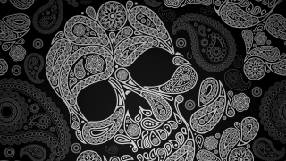 Skull paisley gothic ambientocclusion lace - paisley pattern free wallpaper