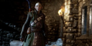 Medieval man dark room sword - unreal engine 5 free wallpaper