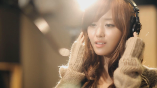 Woman headphones cellphone smiling sweater - headphone free wallpaper