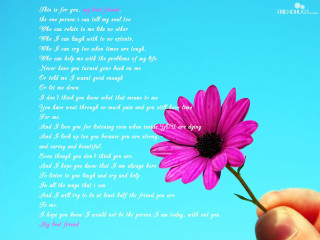Person holding flower poem background 2 - a poem free wallpaper