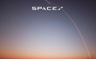 Spacex jet flying sky message - ue 5 free wallpaper