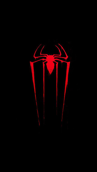 Red spider man logo black 2 - wallpaper free wallpaper for mobile