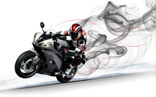 Motorcycle smoke backend front tire - path free wallpaper