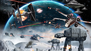 Star wars vehicles sky planet - scene free wallpaper
