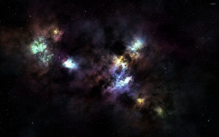 Colorful space filled with stars 4 - nebula free wallpaper
