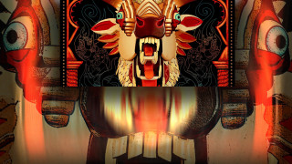 Mask red light mouth painting - mouth free wallpaper