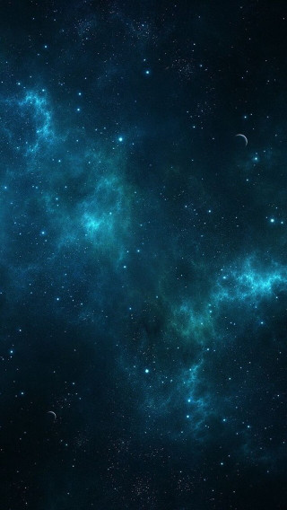 Space stars blue sky clouds - felixkelly free wallpaper for mobile