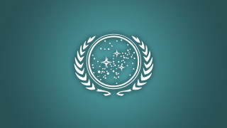 White emblem star blue background - a star in the middle of it free wallpaper