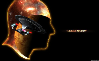 Spaceship galaxy stars mans head - edward george handel lucas free wallpaper