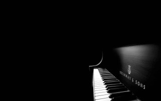 Piano dark light sign side 4 - side and a sign free wallpaper