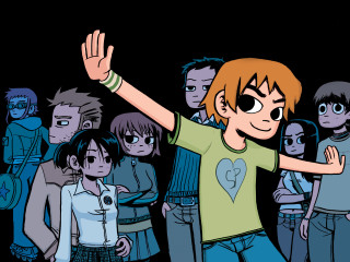 Cartoon boy arms up group - asaf hanuka free wallpaper