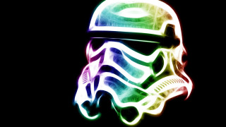 Star wars helmet multicolored background - effect free wallpaper