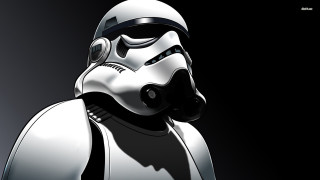 Star wars character helmet earphones - a dark background behind free wallpaper