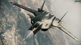 Fighter jet flying sky mountain - a red arrow free wallpaper