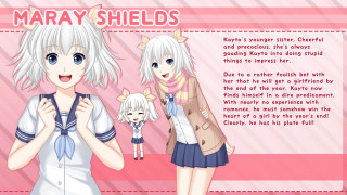 Anime girls pink background stripe - a pink stripe free wallpaper