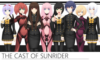 Anime girls uniform pose picture - the caption free wallpaper