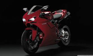 Red motorcycle dark room black 6 - a red motorcycle free wallpaper