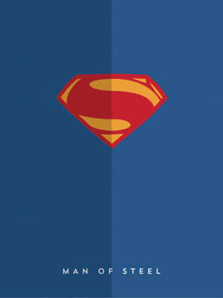Superman logo blue background red 5 - the bottom of the image free wallpaper for mobile