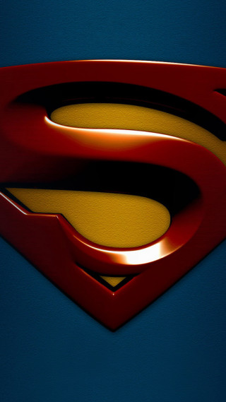 Superman logo blue background yellow 3 - heroic free wallpaper for mobile
