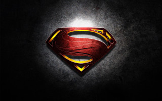 Superman logo dark background light 3 - a superman logo free wallpaper