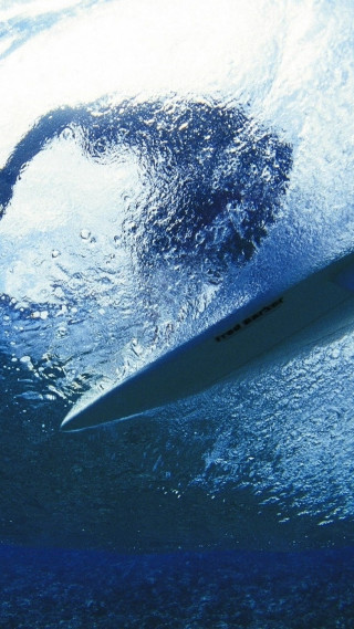 Surfboard water upside down image - a surfboard free wallpaper for mobile