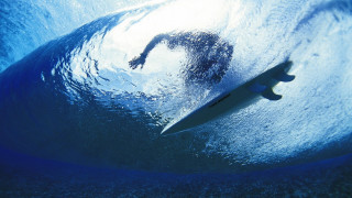 Man riding wave surfboard ocean 44 - eric zener free wallpaper