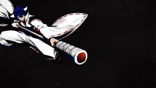 Man flying sword white outfit - red shoe free wallpaper