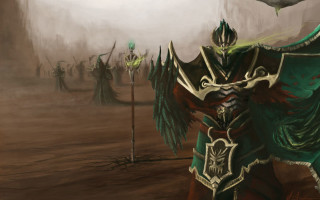Man green outfit sword demon - a green outfit free wallpaper